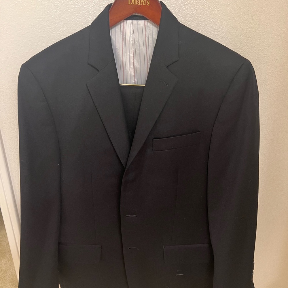 Ralph by Ralph Lauren black suit. jacket Is 38 short, pants are 32/30 & vest
